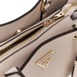 Guess - Meridian Shoulder Satchel - Beige