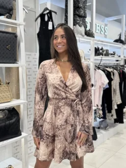 Guess - New Laila Mini Flare Dress - Beige