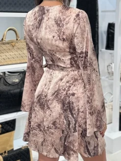 Guess - New Laila Mini Flare Dress - Beige