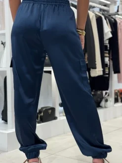 Guess - New Marzia Gathered Jogger - Blauw