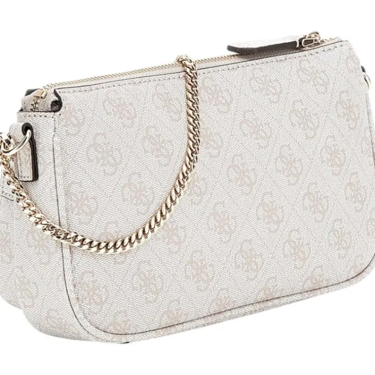 Guess - Noelle Dbl Pouch Crossbody - Beige