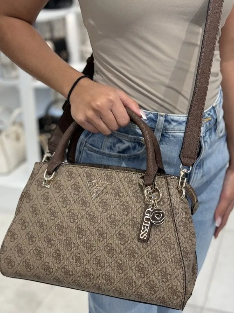 Guess - Noelle Luxury Satchel - Bruin