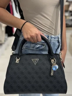 Guess - Noelle Luxury Satchel - Zwart