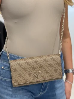 Guess - Noelle Xbody Flap Organizer - Beige