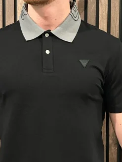 Guess - Nolan Ss Polo - Zwart