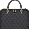 Guess - Orlina Logo Society Satchel - Zwart