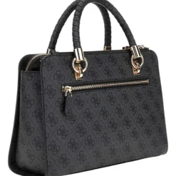 Guess - Orlina Logo Society Satchel - Zwart