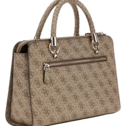 Guess - Orlina Logo Society Satchel - Bruin