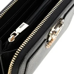 Guess - Orlina Slg Medium Zip Around - Zwart