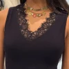 Guess - Raquel Lace Seamless Top - Zwart
