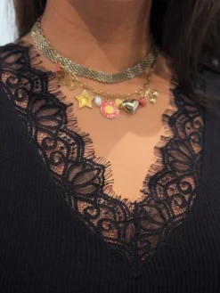 Guess - Raquel Lace Seamless Top - Zwart