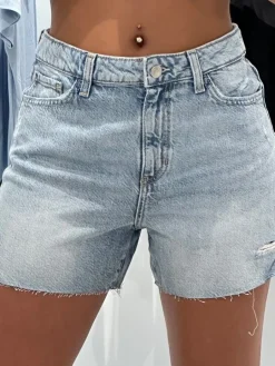 Guess - Relaxed Midi Short - Blauw