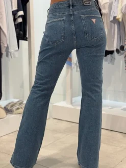 Guess - Sexy Flare Lace Up - Blauw