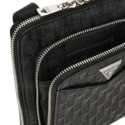 Guess - Siena Crossbody Flat Zip Around - Zwart