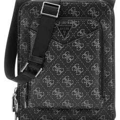 Guess - Siena Flat Crossbody Zip Around - Zwart