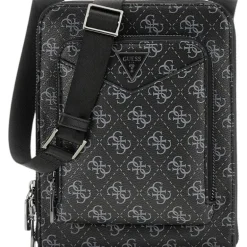 Guess - Siena Flat Crossbody Zip Around - Zwart