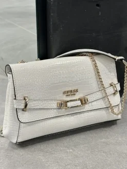 Guess - Silvye Convertible Xbody Flap - Wit