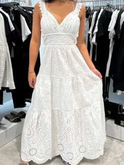 Guess - Sl Palma Long Dress - Wit