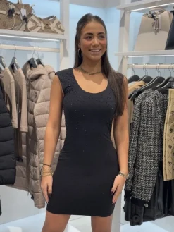 Guess - Sl Rosy Hotfix Dress - Zwart