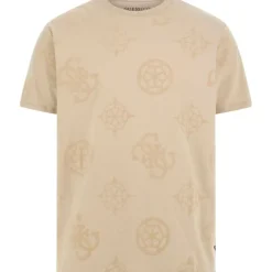 Guess - Ss Bsc Guess Peony Print Tee - Beige