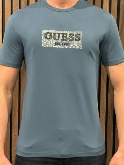 Guess - Ss Cn Box Tee - Blauw