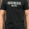 Guess - Ss Cn Guess Logo Tee - Zwart