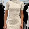 Guess - SS Lise 4g Logo Swtr Dress - Beige