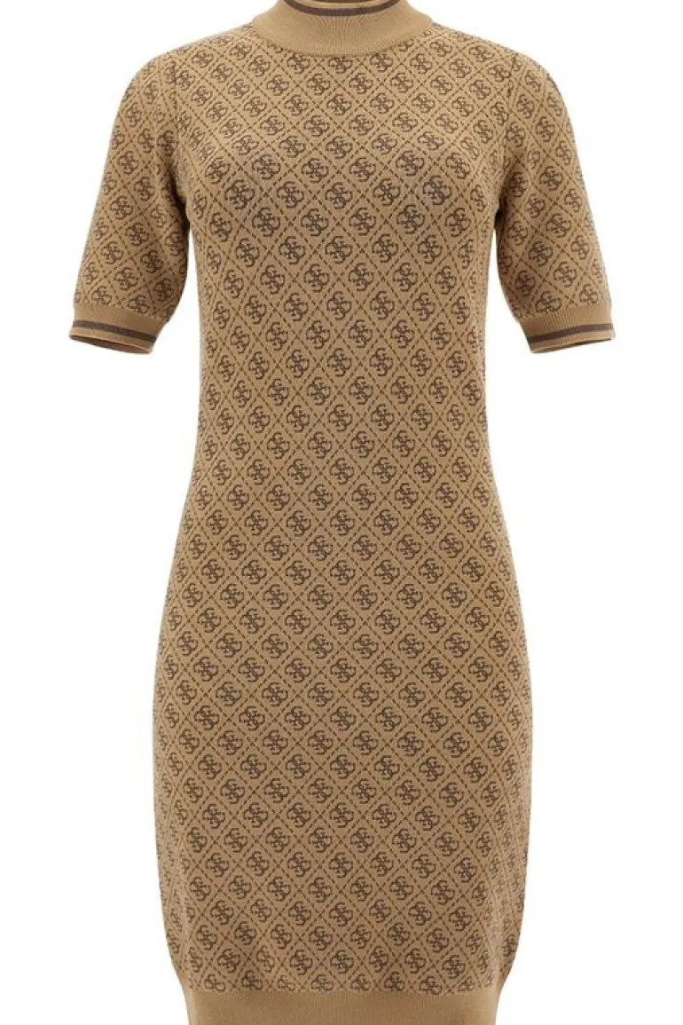 Guess - SS Lise 4g Logo Swtr Dress - Bruin