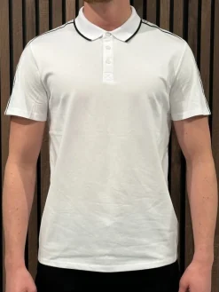 Guess - Ss Quattro G Tape Polo - Wit