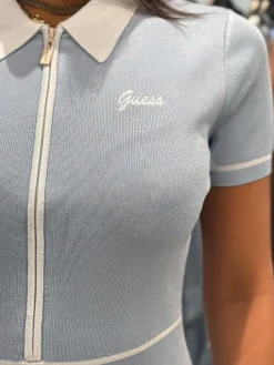 Guess - Ss Sweater Dress - Blauw