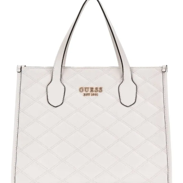 Guess - Tamsin 2 Comp Tote - Wit