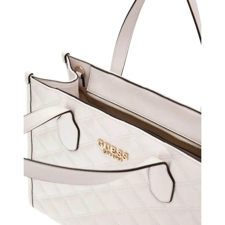 Guess - Tamsin 2 Comp Tote - Wit