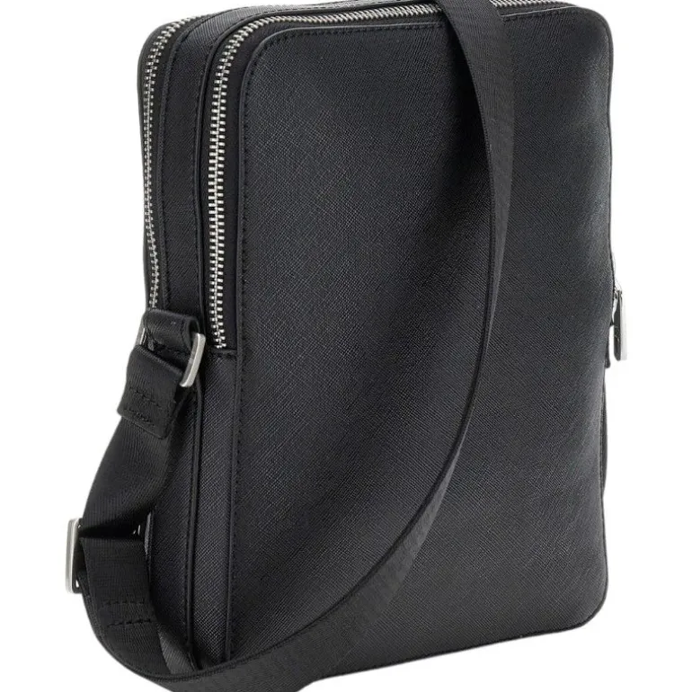 Guess - Torino Dbl Zip Xbody - Zwart