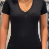 Guess - Vn Ss Light Basic Tee - Zwart