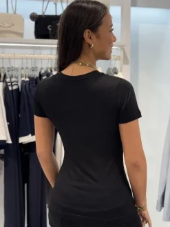 Guess - Vn Ss Light Basic Tee - Zwart