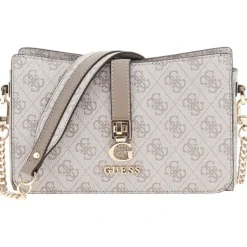 Guess - Zamira Top Zip Shoulder Bag - Beige