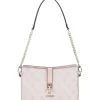 Guess - Zamira Top Zip Shoulder Bag - Roze