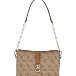 Guess - Zamira Top Zip Shoulder Bag - Bruin
