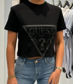 Guess Active - Adele Crop T-shirt - Zwart