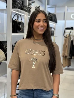 Guess Active - Aurlie Boxy Tee - Bruin