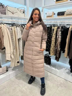 Guess Active - Breana Ls Puffer Jacket - Beige