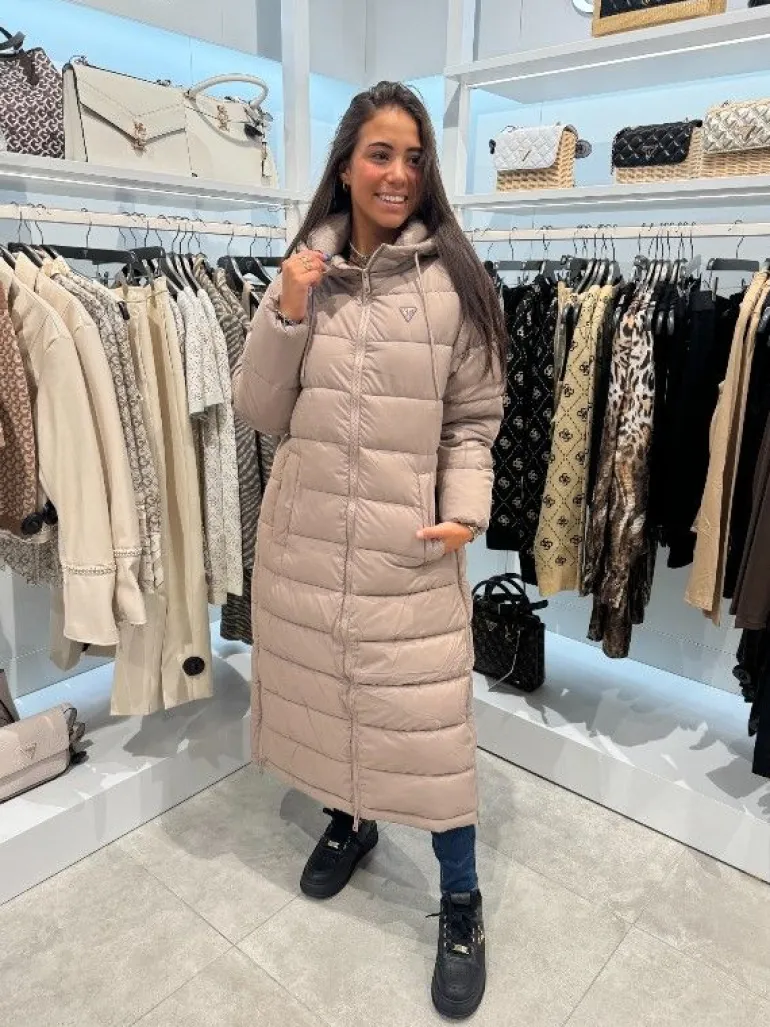 Guess Active - Breana Ls Puffer Jacket - Beige