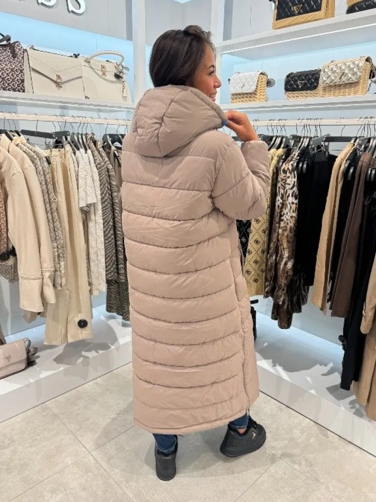Guess Active - Breana Ls Puffer Jacket - Beige