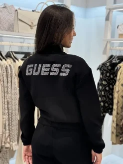 Guess Active - Cecilia Scuba Zip Sweatshirt - Zwart
