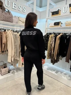 Guess Active - Cecilia Scuba Zip Sweatshirt - Zwart