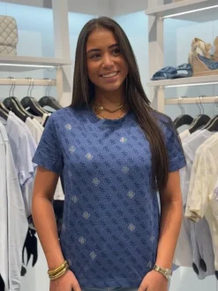 Guess Active - Chrysanta Cn T-shirt - Blauw
