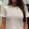 Guess Active - Cn Ss Cropped Washed Logo Tee - Wit