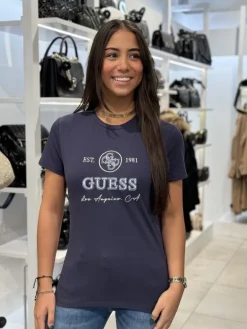Guess Active - 4G Ss T-shirt - Blauw