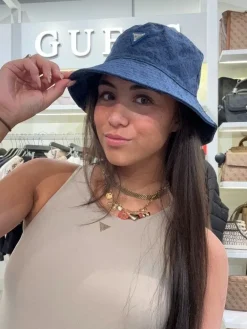 Guess Active - Logo Bucket Hat - Blauw