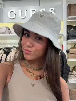 Guess Active - Logo Bucket Hat - Wit